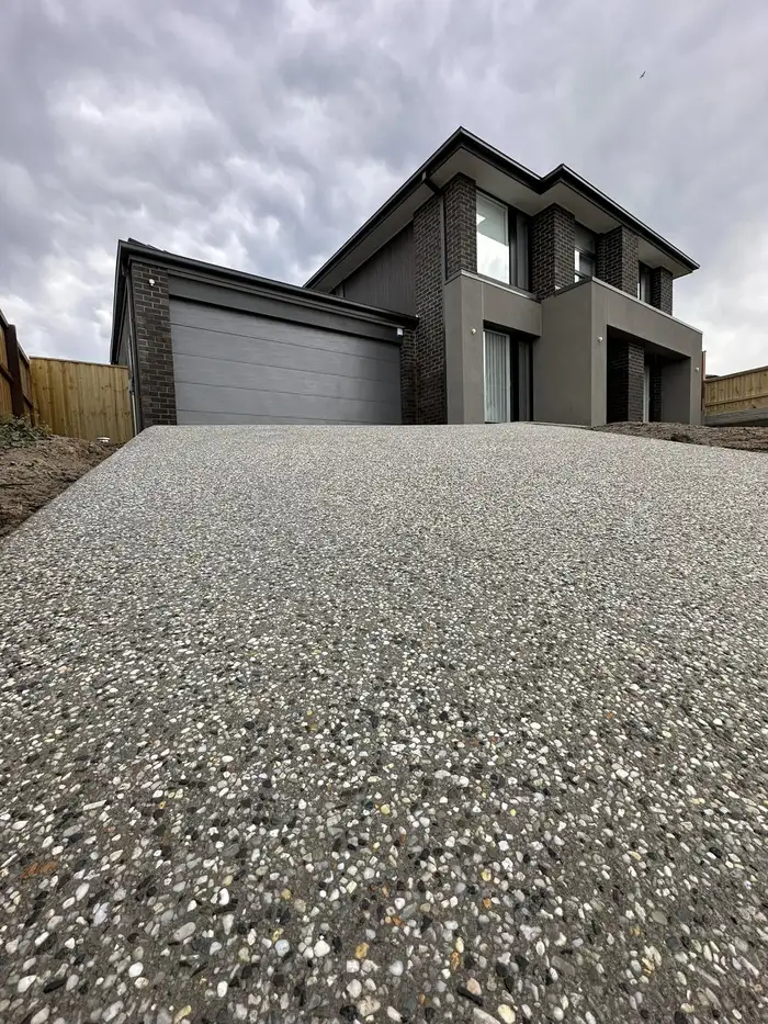 concrete drive ways in residential home melbourne